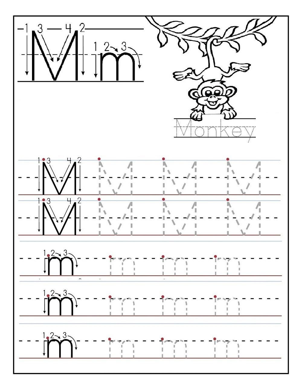 Tracing Letters Worksheets For Practice In 2020 (With Images