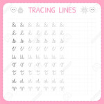 Tracing Lines. Basic Writing. Worksheet For Kids. Working Pages..