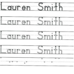 Tracing Names Preschoolers My Name Printable More Tracing