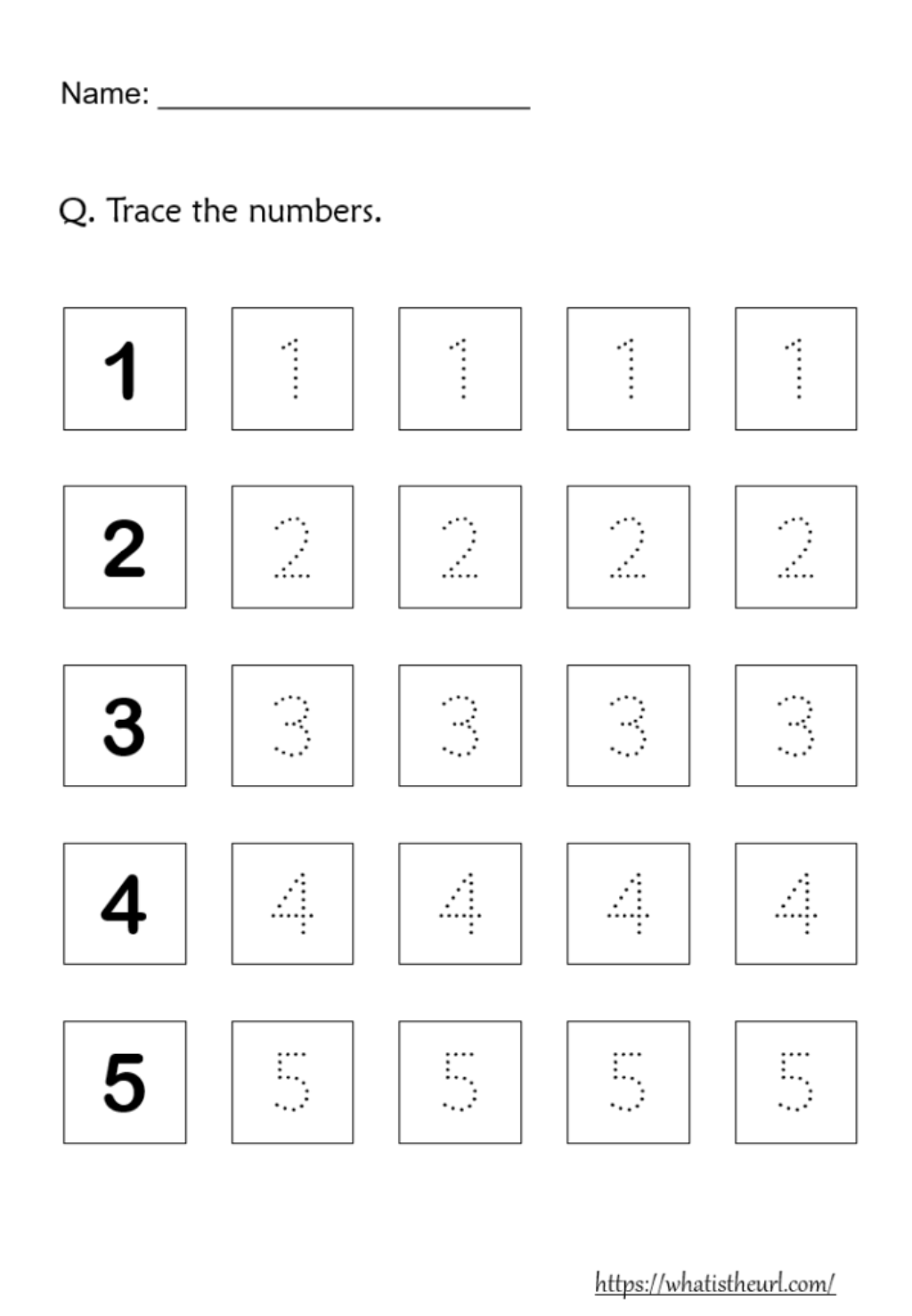 Tracing-Numbers - Your Home Teacher