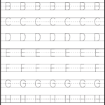 Tracing – Uppercase Letters – Capital Letters – 3 Worksheets