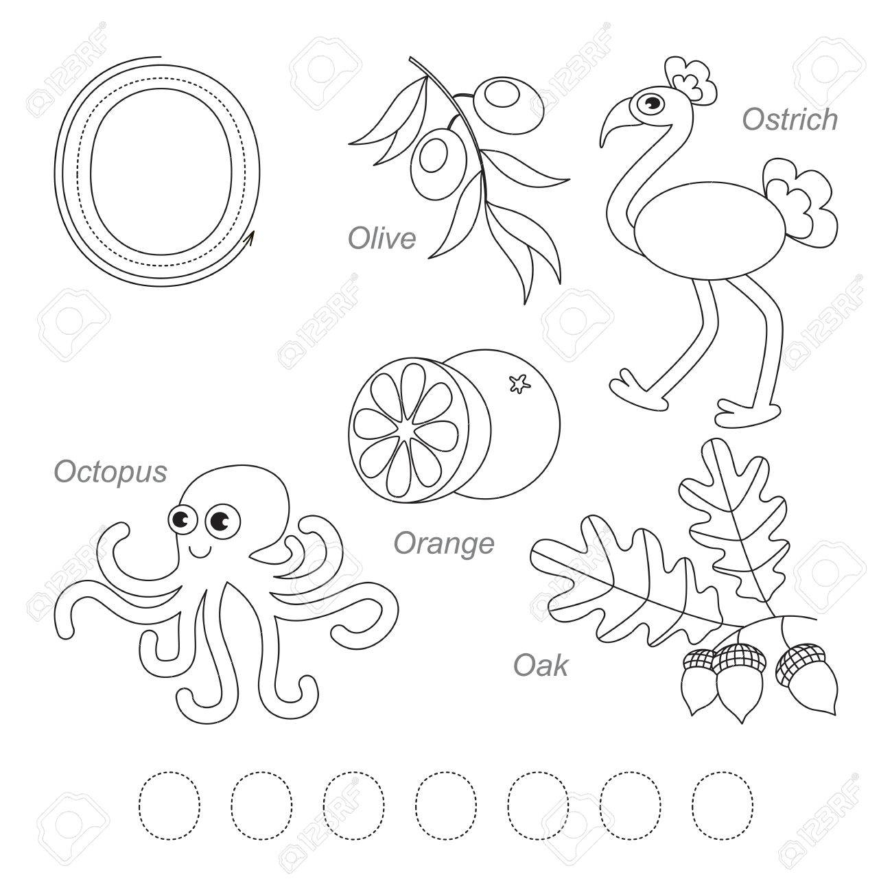 Tracing Worksheet For Children. Full English Alphabet From A..