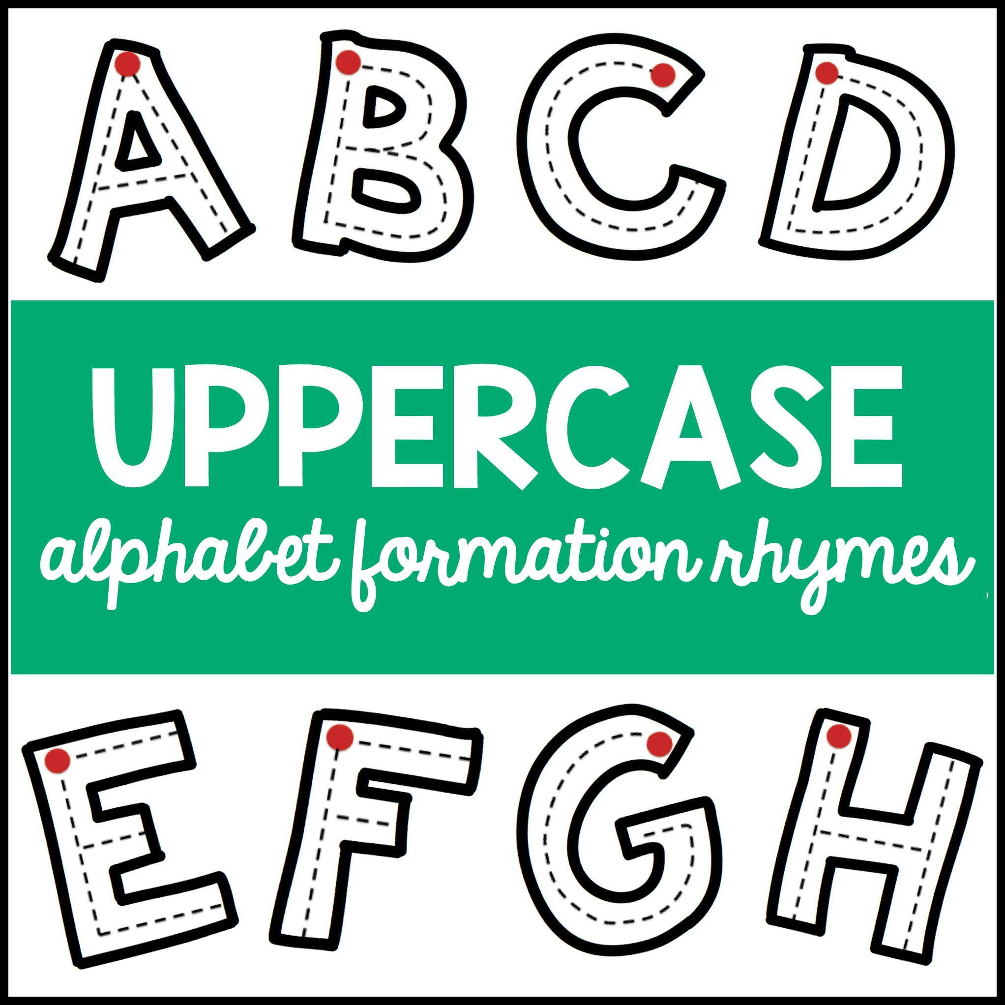 Uppercase Alphabet Formation Rhymes