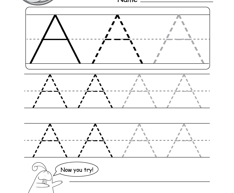 Uppercase Letter Tracing Worksheets (Free Printables