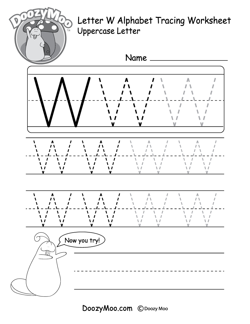 Uppercase Letter Tracing Worksheets (Free Printables