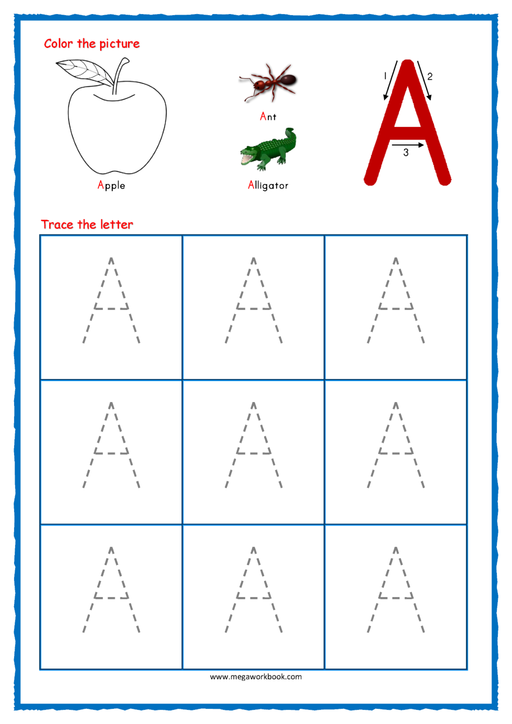 Name Tracing Line TracingLettersWorksheets