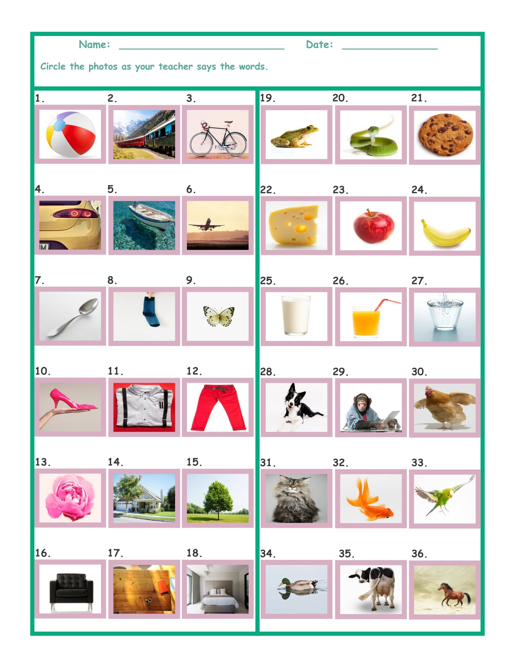 Worksheet : Desk Tags For Students Learning Songs First