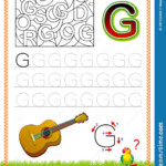 Worksheet For Tracing Letters. Find And Paint All Letters G