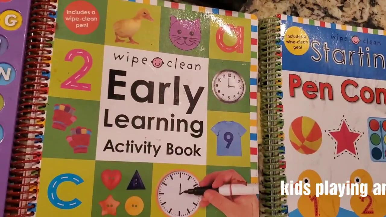 Write &amp;amp; Wipes Abc With Sounds ,wipe Clean Early Learning Activity  Book,starting Pen Control