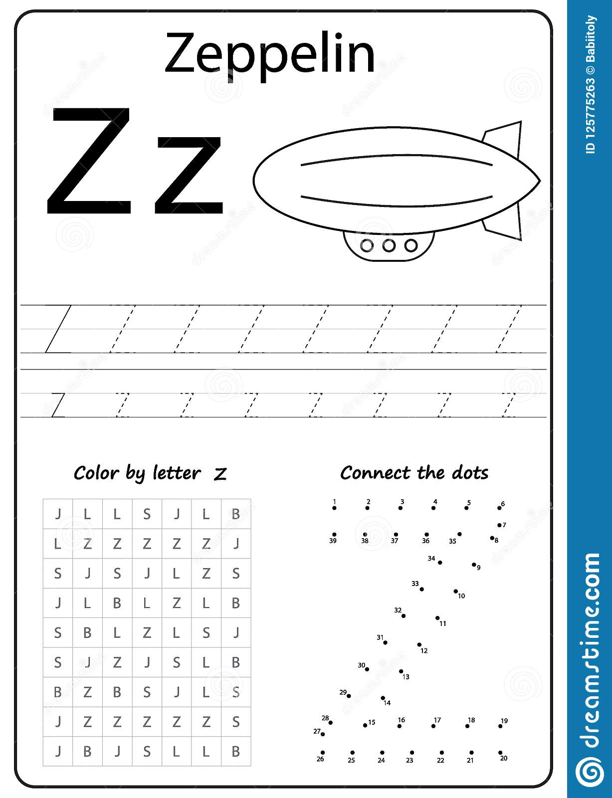 Writing Letter Z. Worksheet. Writing A-Z, Alphabet
