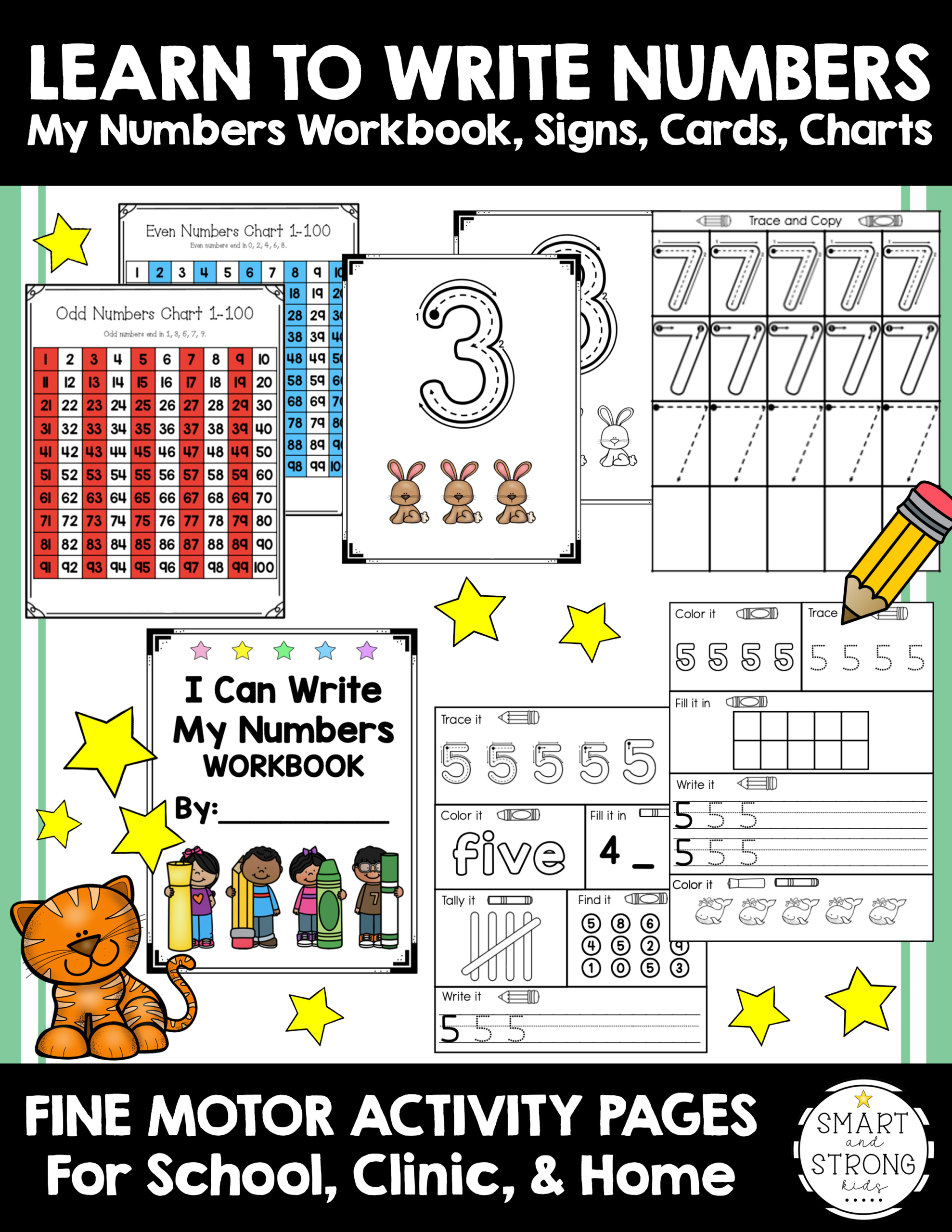 Writing Numbers Worksheets 1-20