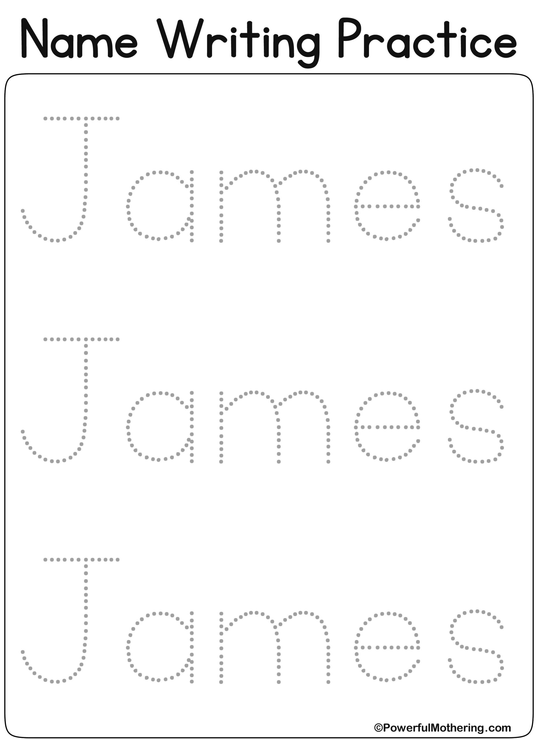 Name Tracing With Dotted Lines