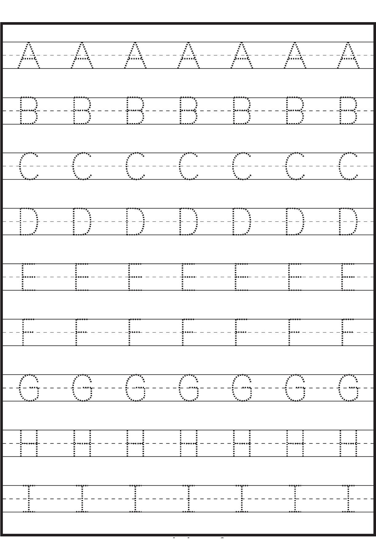 1 Capital Alphabets Tracing Worksheets Fun Printable Capital