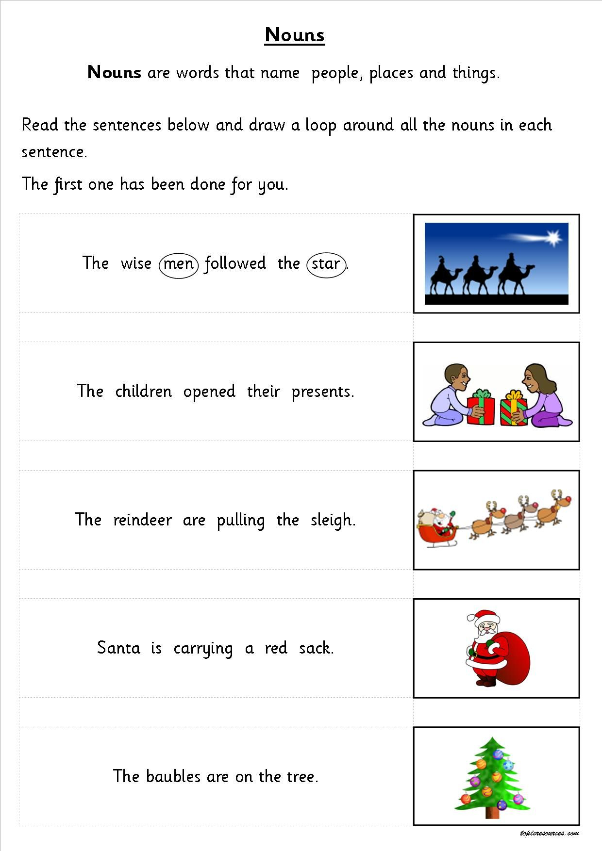 3 Ks1 Worksheets Free Printable Reading Christmas Literacy