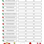 A 5 Minute Activity Christmas - English Esl Worksheets For