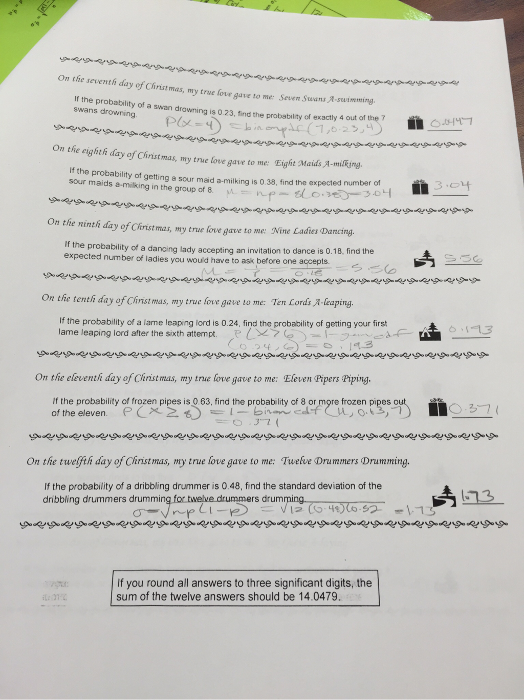 Ap Statistics - Nicholas Portugal