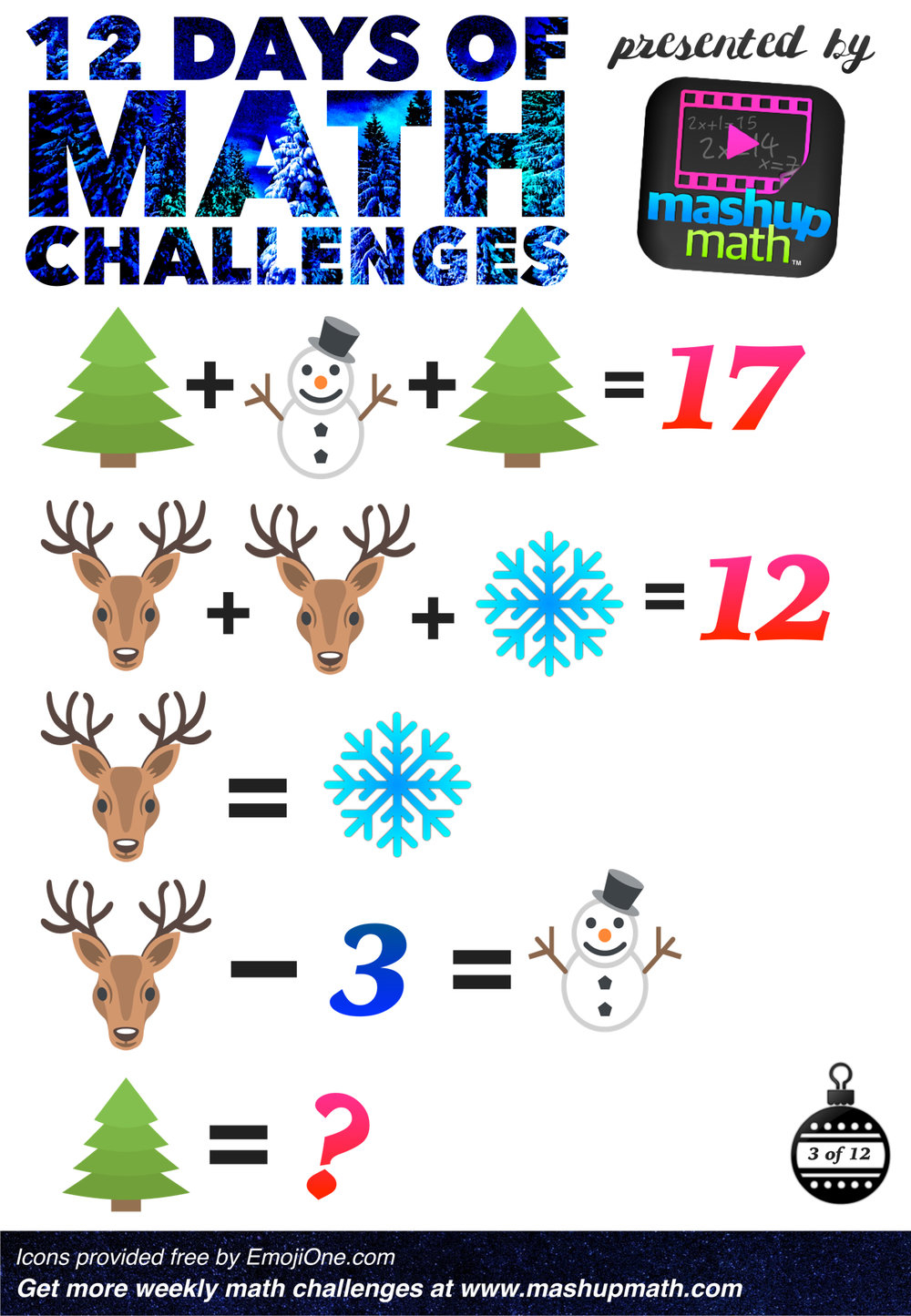 12 Days Of Christmas Math Worksheet Answers TracingLettersWorksheets