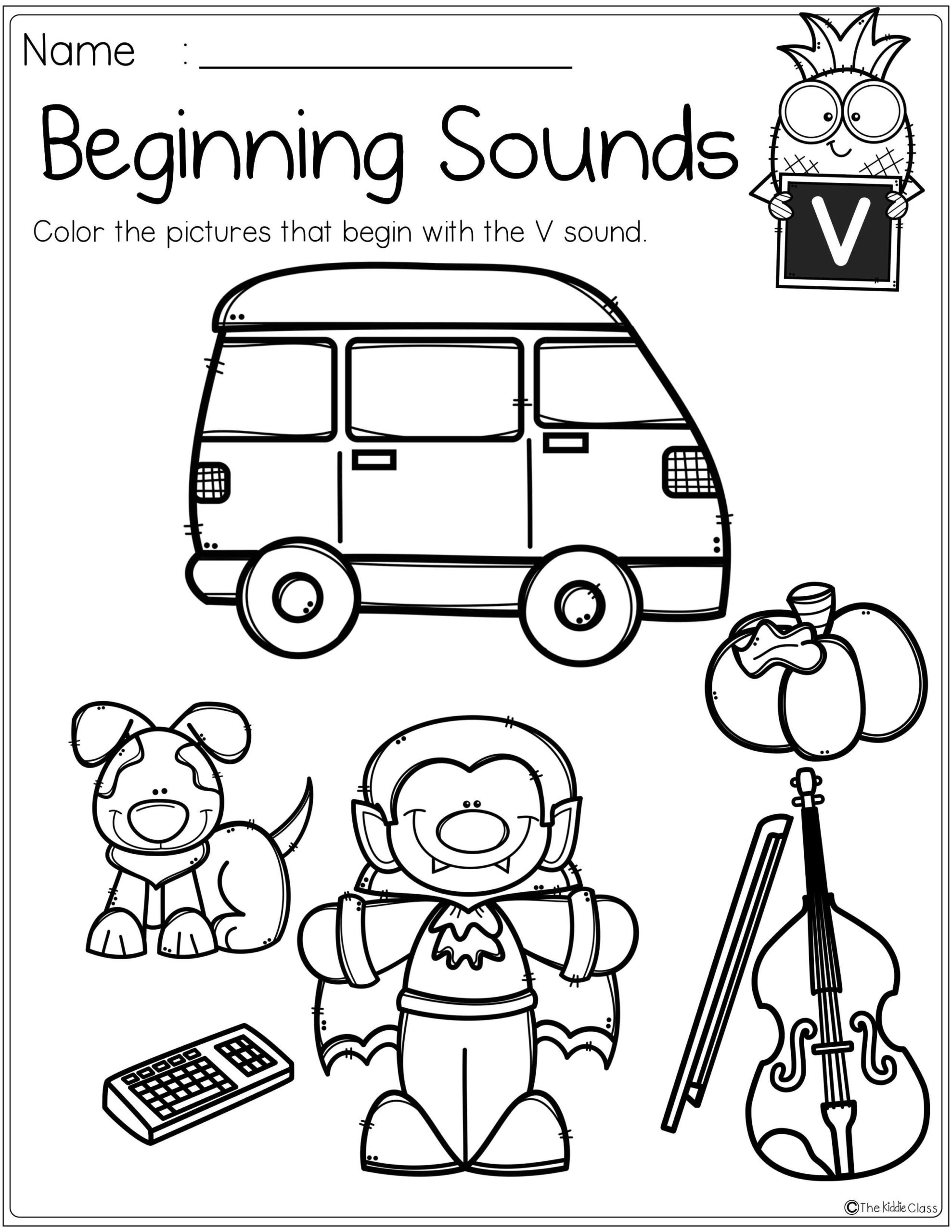 Beginning Sounds Christmas Worksheets | Printable Worksheets