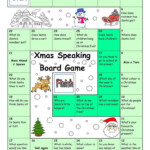 Board Game - Christmas &amp; Santa - English Esl Worksheets