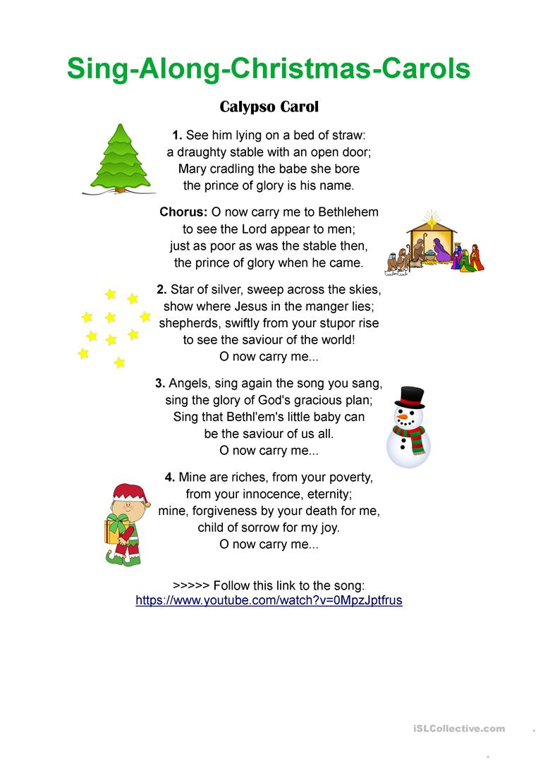 Calypso Carol - Sing-Along Christmas Songs - English Esl