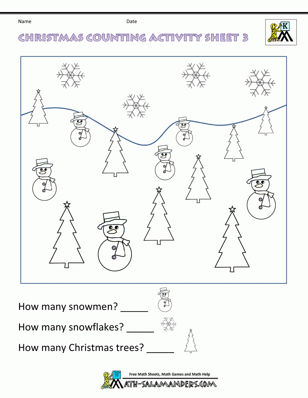 Christmas Activity Sheets For Kindergarten Maths Worksheets