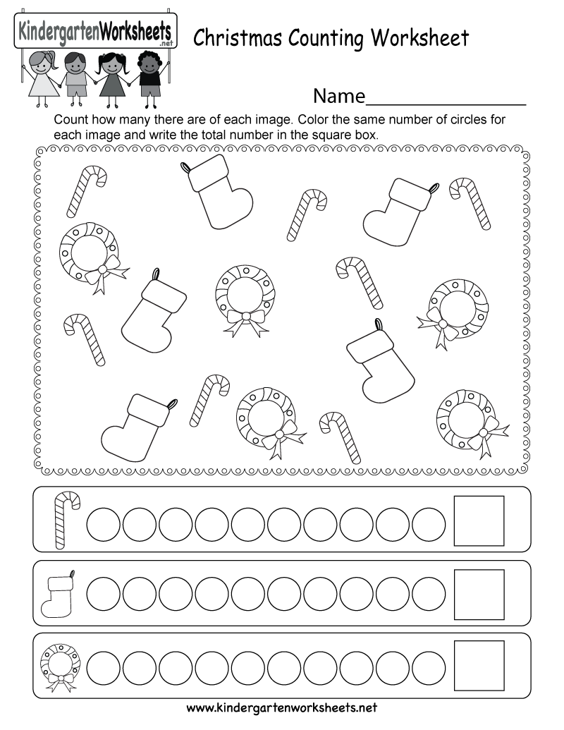 Christmas Activity Sheets For Kindergarten Worksheet