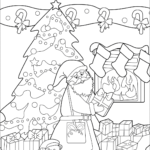 Christmas Around The World Coloring Pages Worksheets
