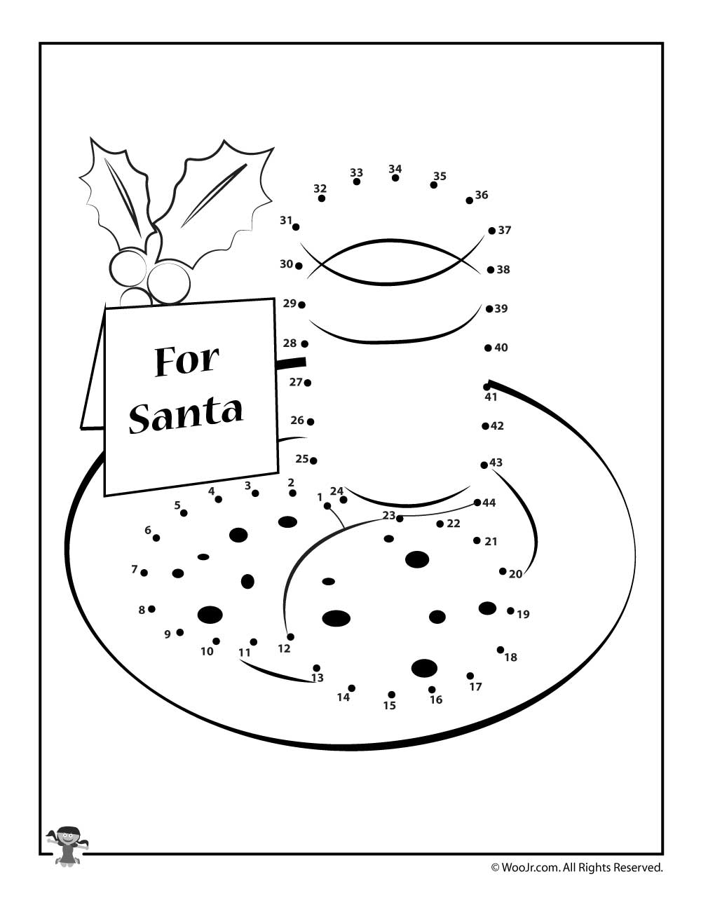 Christmas Cookies Dot To Dot Printable | Woo! Jr. Kids
