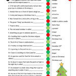 Christmas Definitions (Key Included) Worksheet - Free Esl