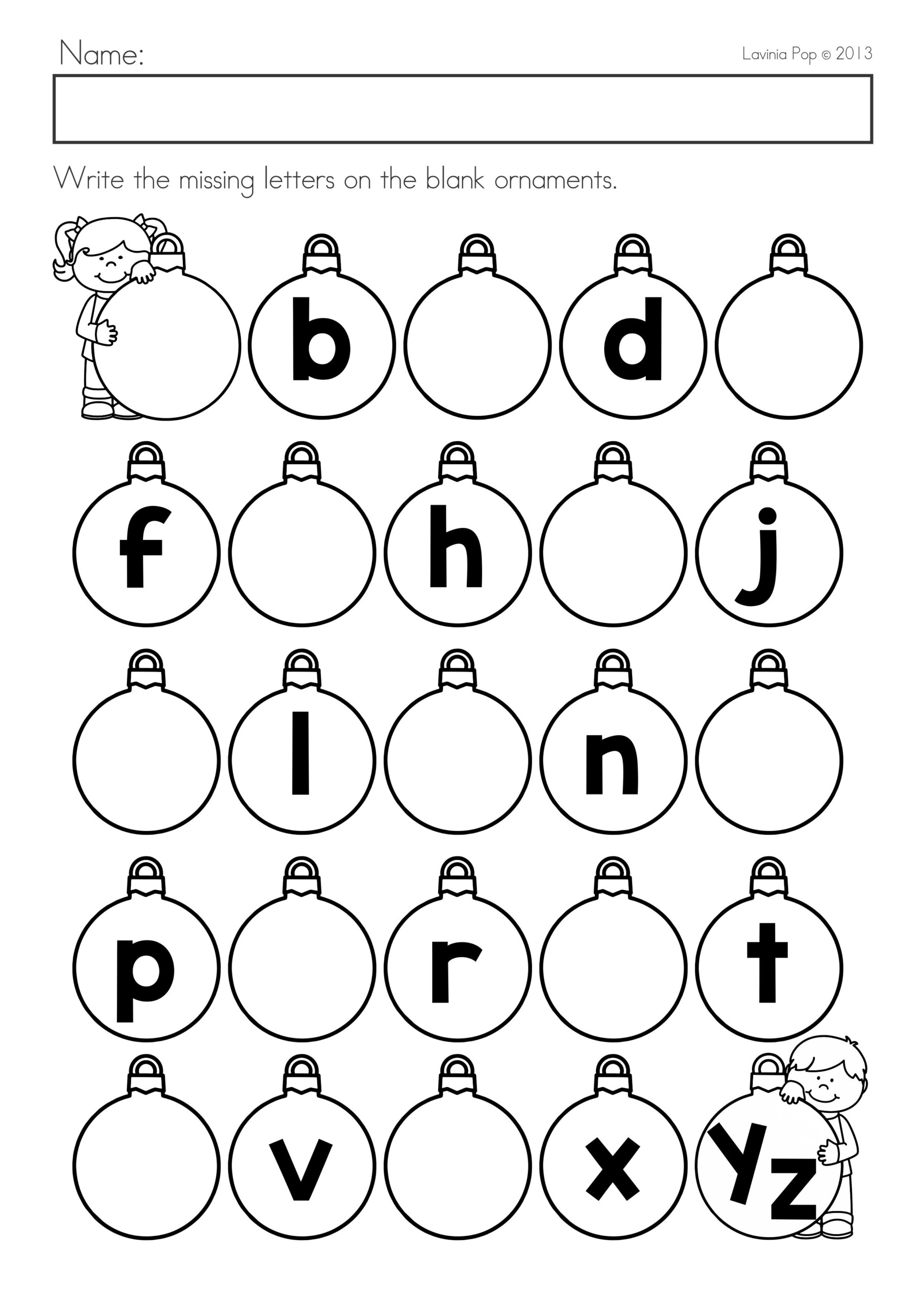 Alphabet Activity Worksheets For Kindergarten