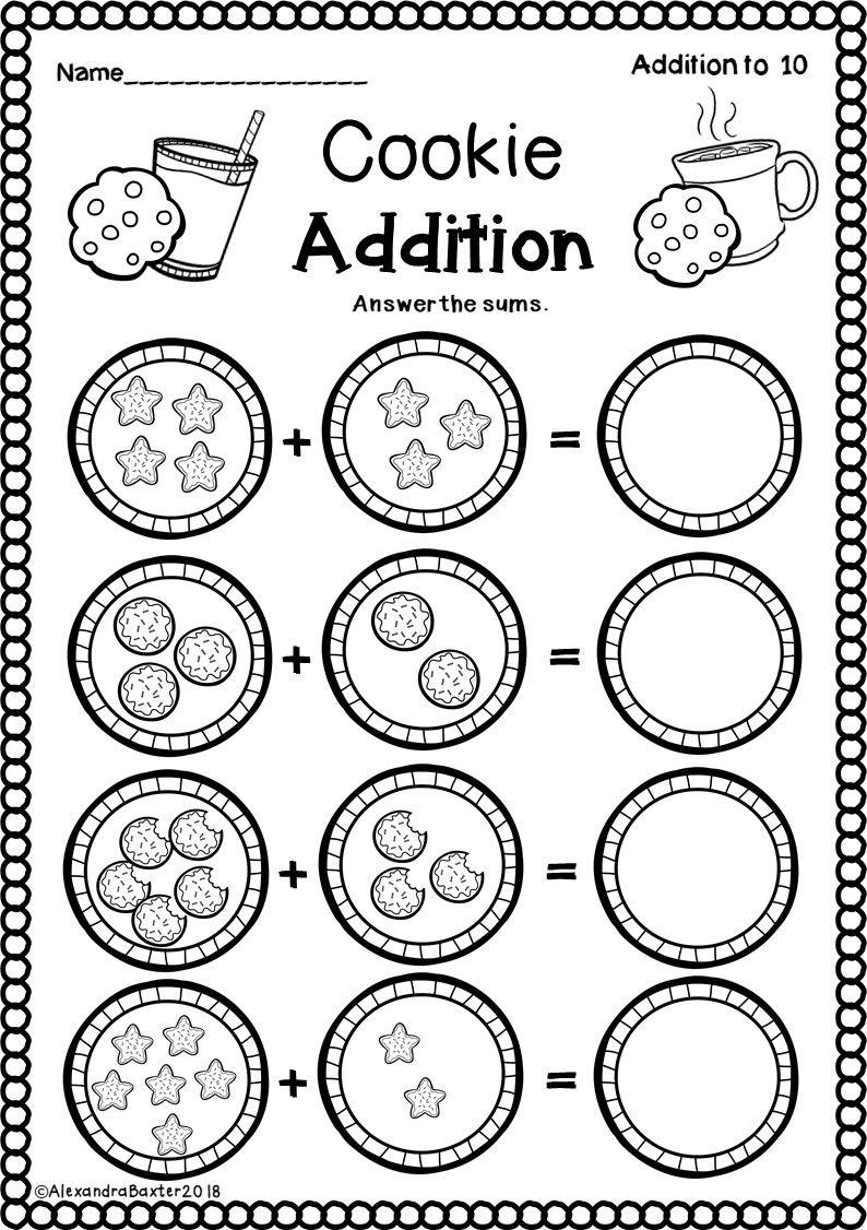 Christmas Math Worksheets For First Grade | Actividades De