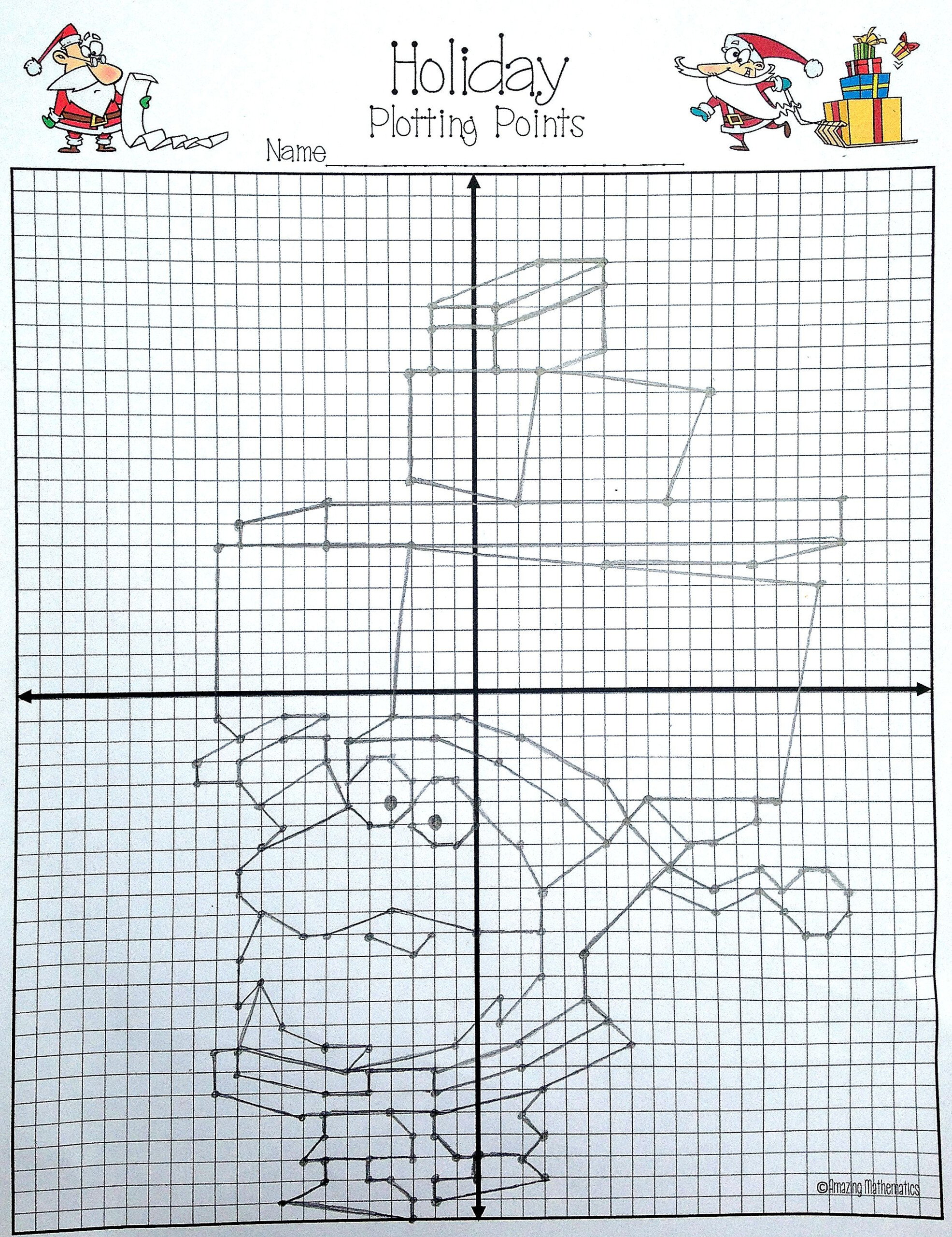 Christmas Plotting Points - Mystery Picture | Coordinate