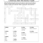 Christmas Printable Puzzle. Free Fill In The Blanks. | Fill