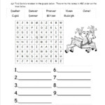 Christmas Printable Worksheet For Fourth Grade | Printable