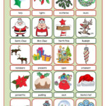 Christmas Time Picture Dictionary#2 - English Esl Worksheets