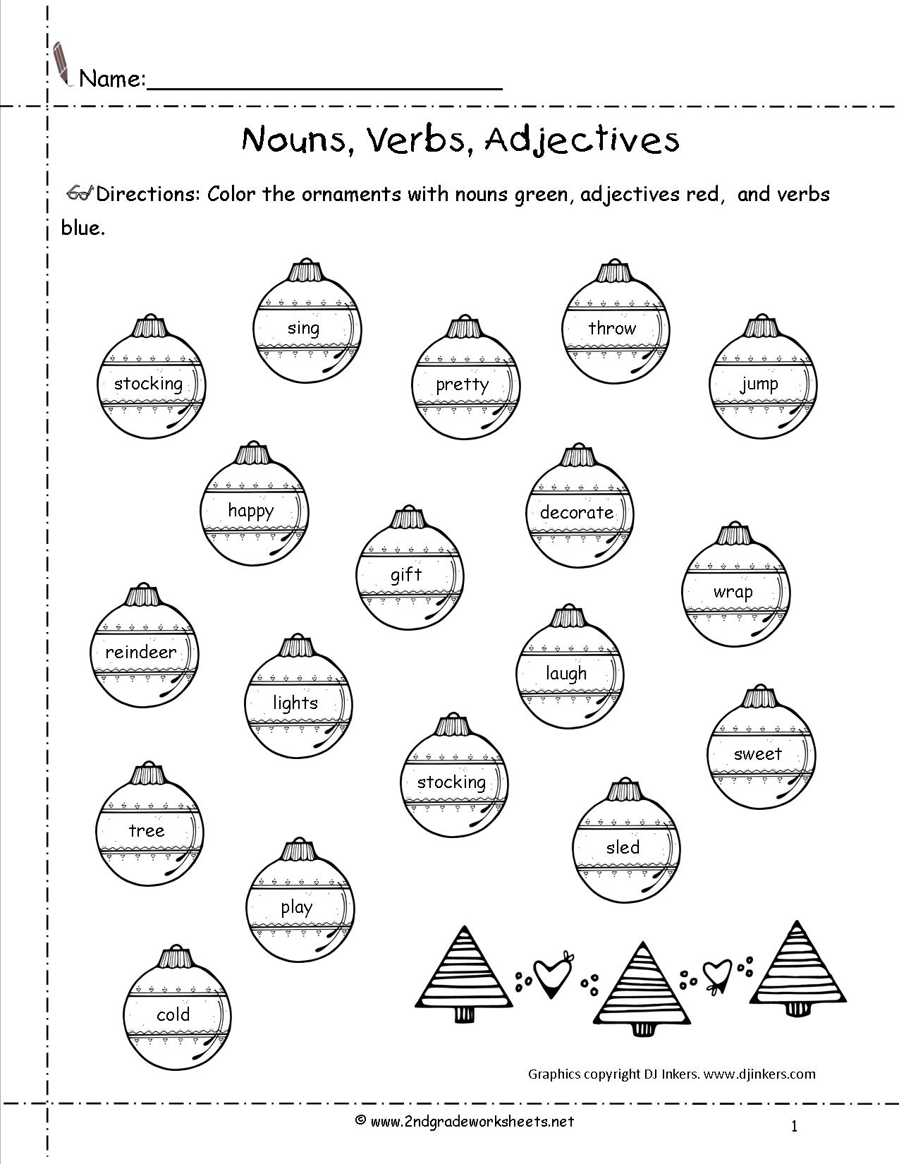 Christmas Worksheets And Printouts Free English