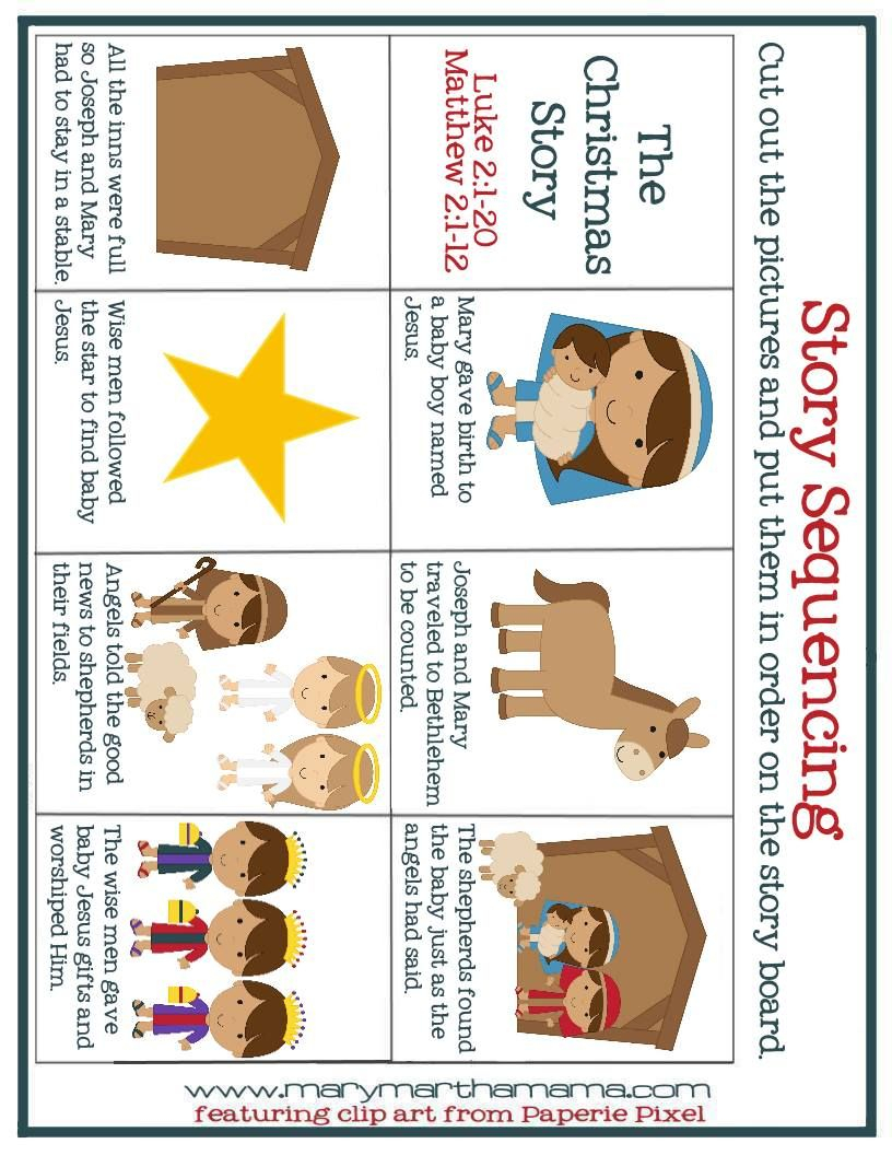 Christmas Worksheets For Preschoolers [Jesus&amp;#039; Birth