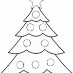 Coloring Pages Worksheets Christmas Tree Page Sheet Meriwer