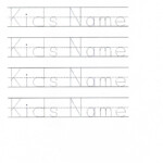 Custom Tracer Pages Name Tracing Worksheets Preschool