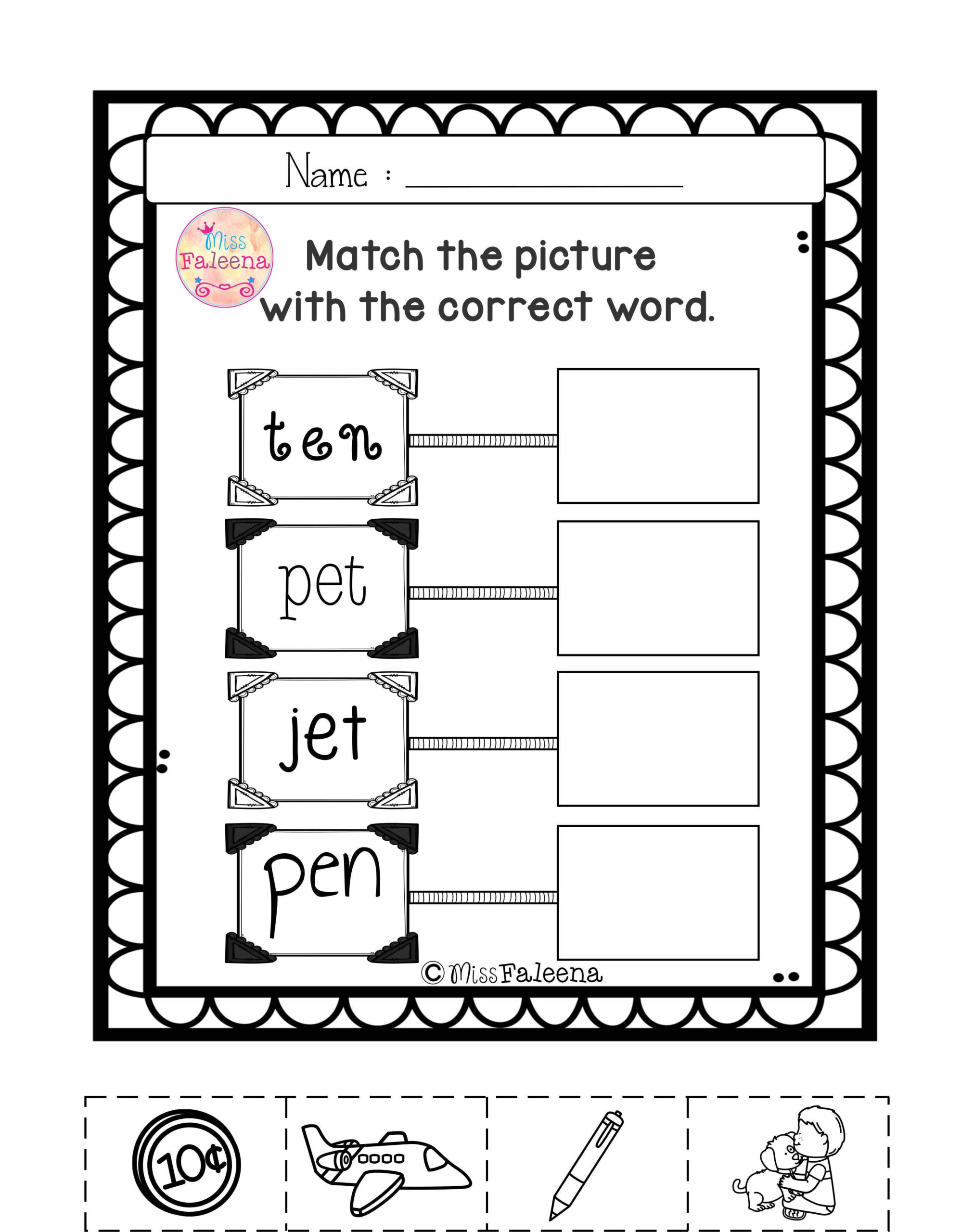 Cvc Worksheet Christmas Pinterest | Printable Worksheets And