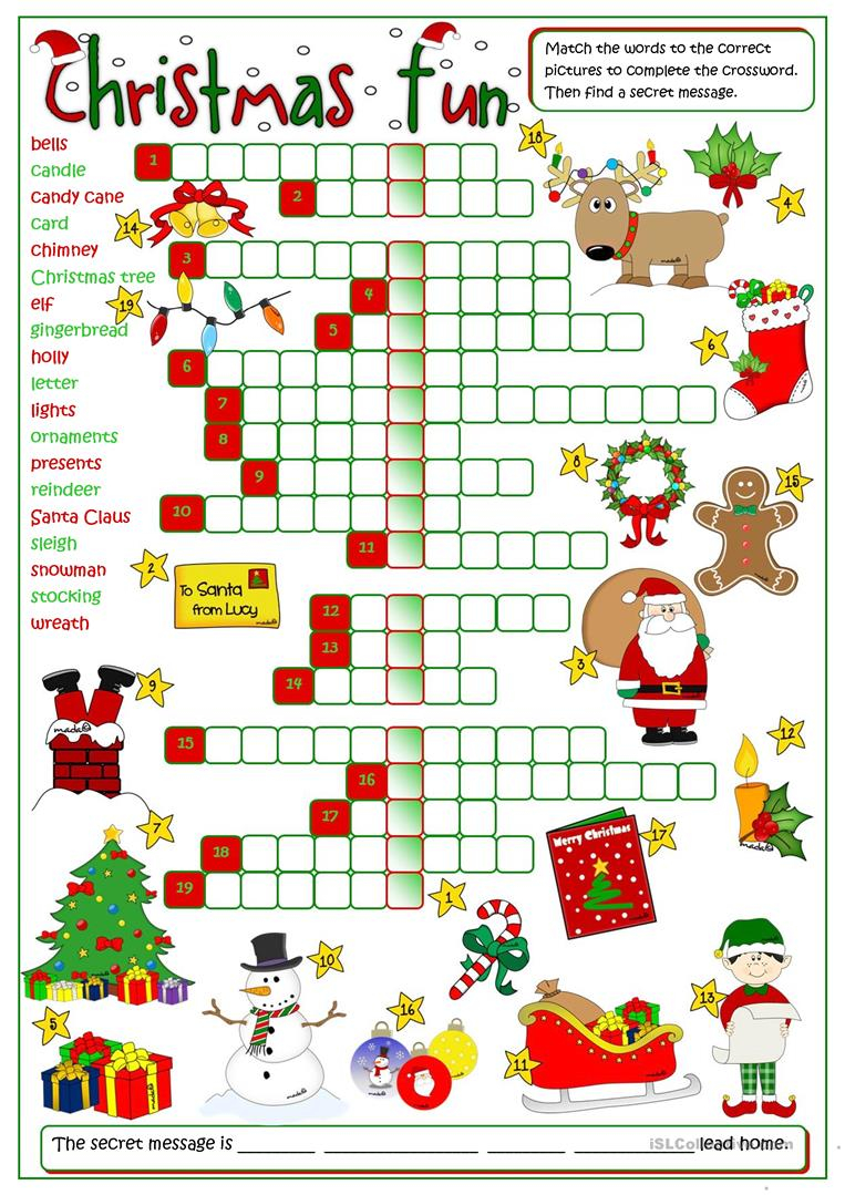 English Esl Christmas Worksheets - Most Downloaded (1028