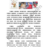 English Worksheets: Song &quot;white Christmas&quot;