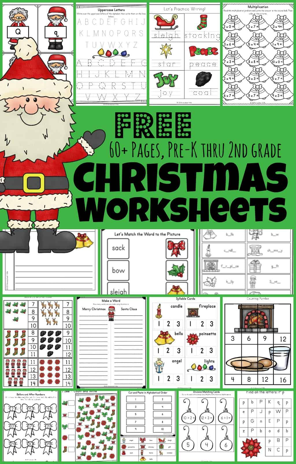 Printable Christmas Worksheets For 2nd Grade TracingLettersWorksheets