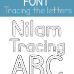 Font For Kids - Tracing In 2020 | Kid Fonts, School Fonts