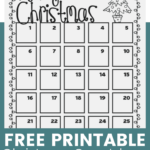 Free Printable Christmas Countdown Calendar | Free