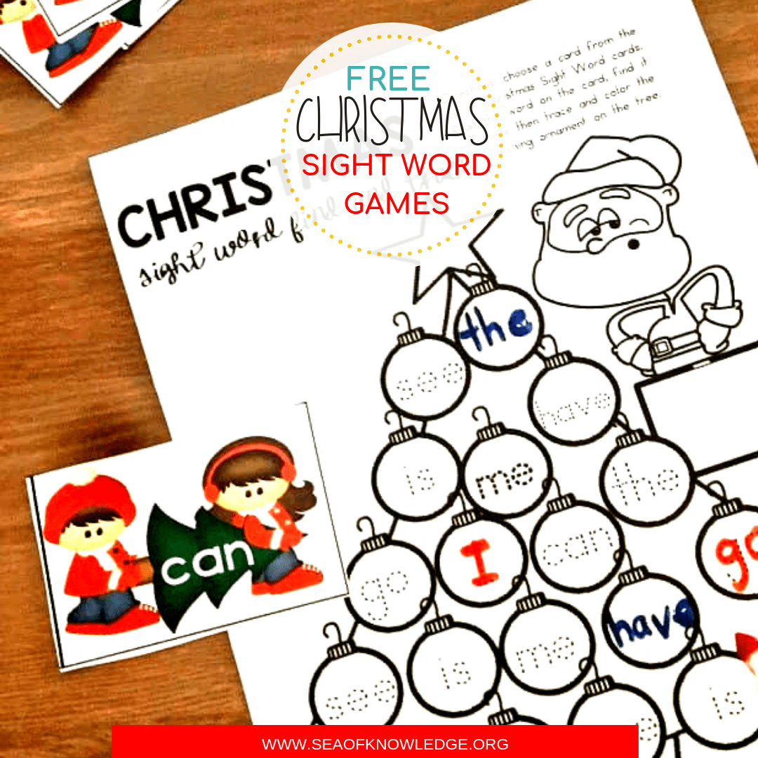 Free Printable Christmas Sight Word Games Your Kids Will