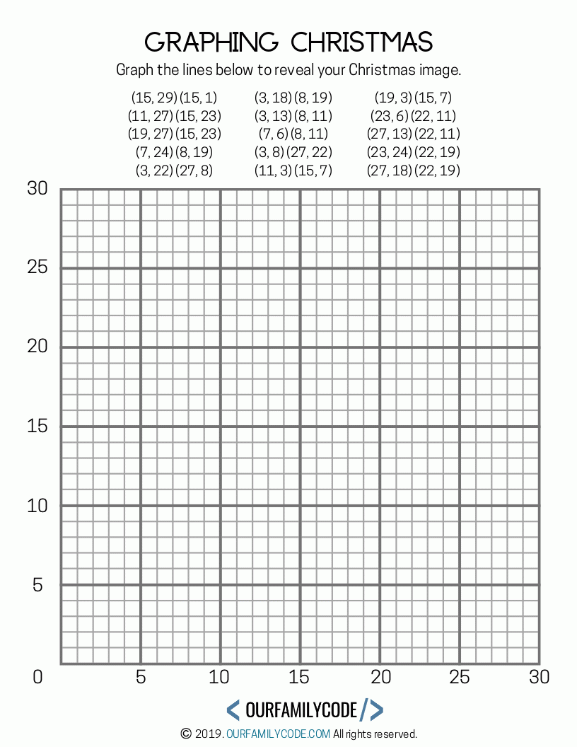 Graphing Christmas Coordinates Math Art Activity | Our