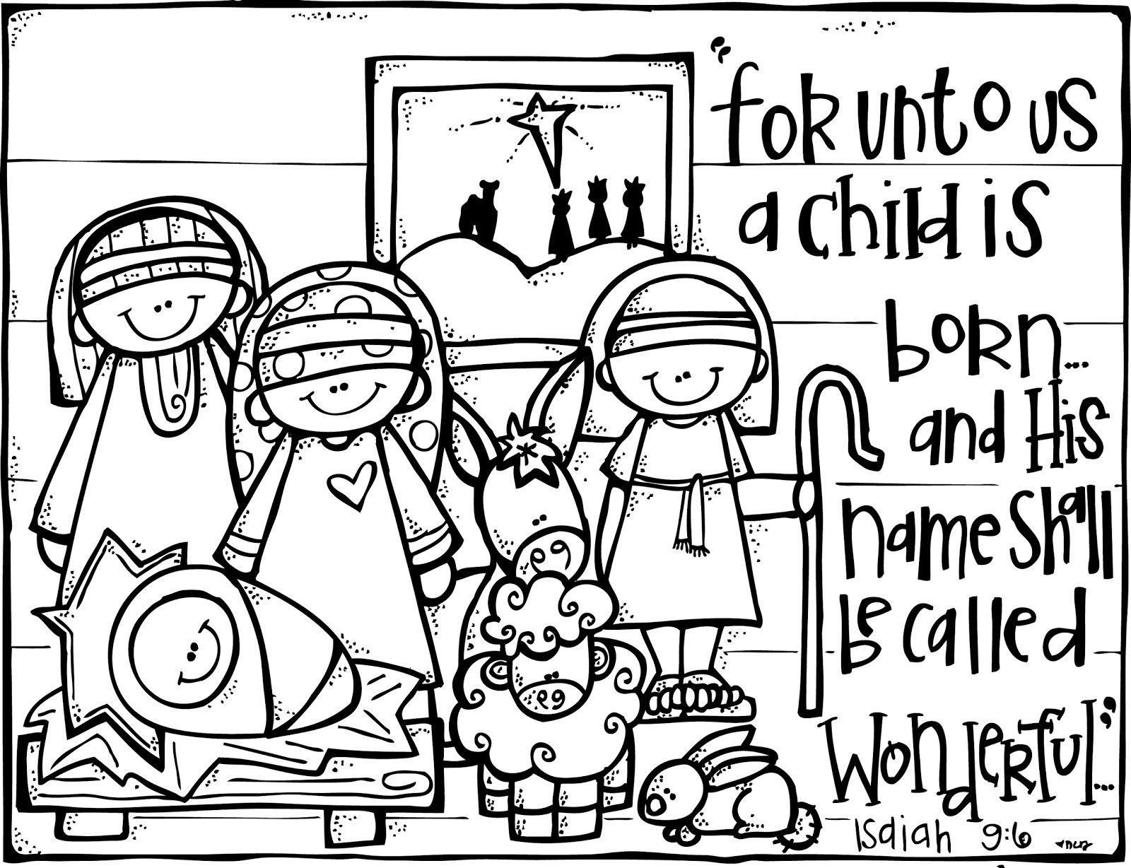 Jesus Coloring Pages Pdf - Coloring Innovative Nativity