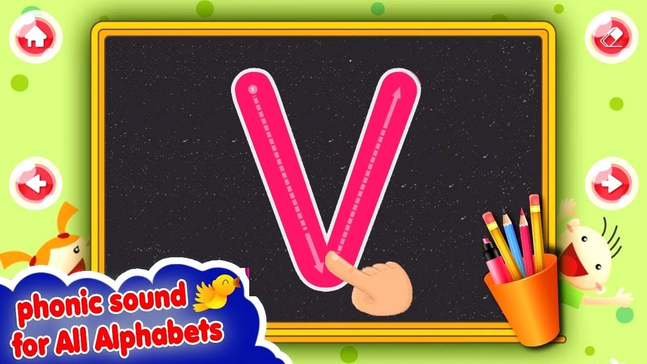 Learn Alphabets A To Z With Abc 123 Tracing For Toddlers Preschool  Educational Game For Kids