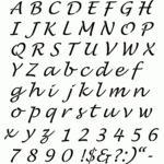 Lucinda Stencil | Alphabet Stencils, Free Stencils